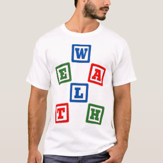 Building Wealth Block by Block Financial Freedom T-Shirt