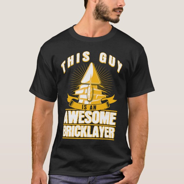 Building worker bricklayer T-Shirt (Front)
