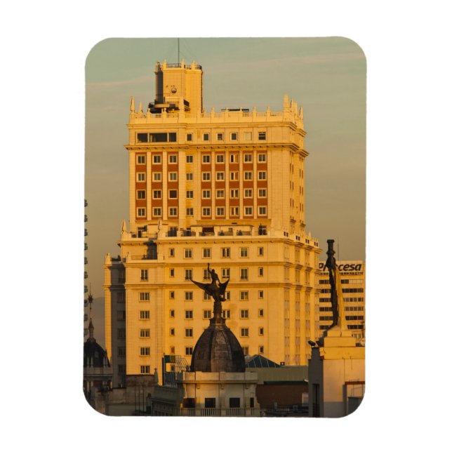 Buildings along Gran Via and Edificio Espana Magnet (Vertical)