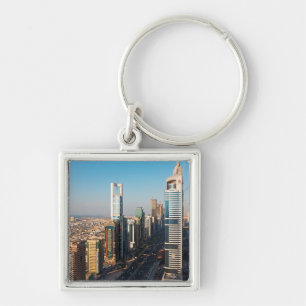 Buildings Along Sheikh Zayed Road, Dubai Key Ring