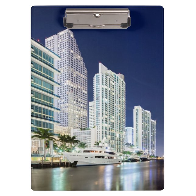 Buildings along the Miami River Riverwalk Clipboard (Front)