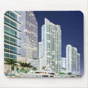 Buildings along the Miami River Riverwalk Mouse Mat