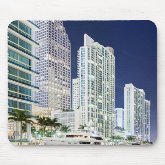 Buildings along the Miami River Riverwalk Mouse Mat (Front)