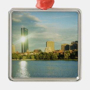 Buildings at sunset, John Hancock Tower, Boston, Metal Tree Decoration