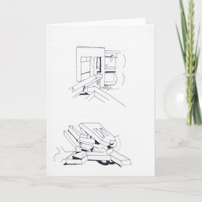 Building's Games with letters Drawing 8 Card (Front)