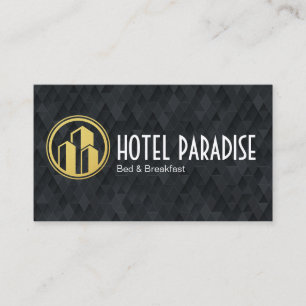 Buildings Hotel Logo Bed Breakfast Business Card