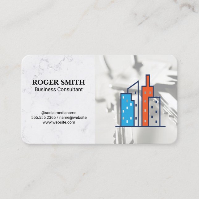 Buildings | House Keys | Properties Business Card (Front)
