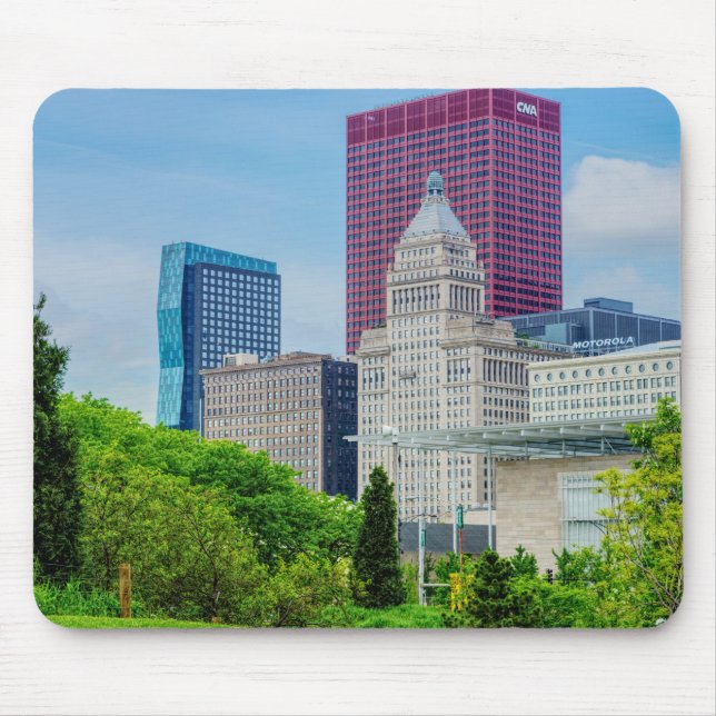 Buildings In Chicago Mouse Mat (Front)
