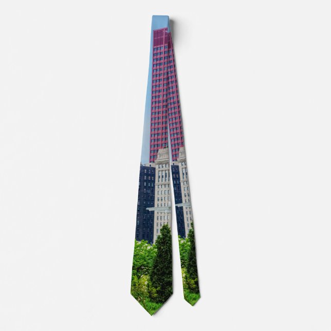 Buildings In Chicago Neck Tie (Front)