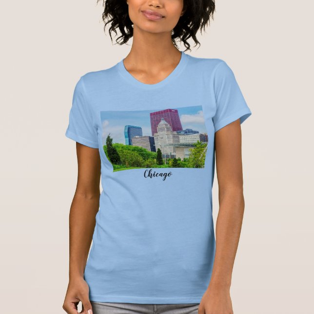 Buildings In Chicago T-Shirt (Front)