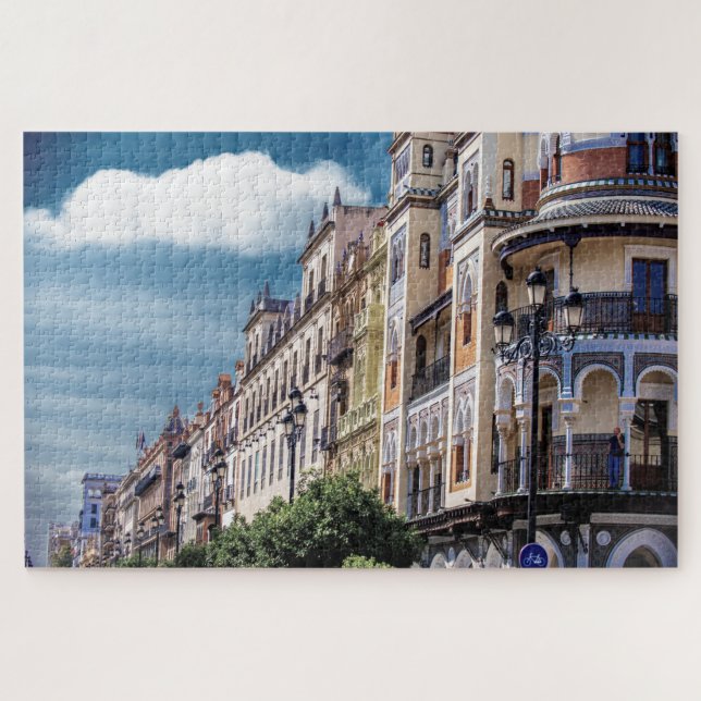 Buildings in Sevilla, Spain Jigsaw Puzzle (Horizontal)