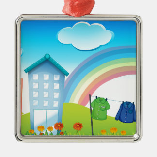 Buildings Metal Tree Decoration