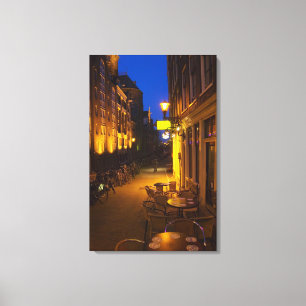 Buildings with 17th or 18th century facade and canvas print