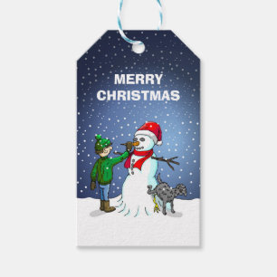 Builds a Beautiful Snowman Gift Tags