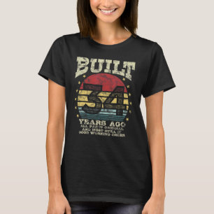 Built 34 Years Ago All Parts Original 34th Birthda T-Shirt