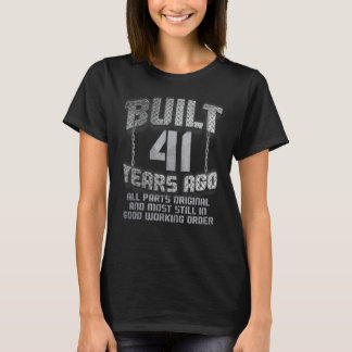 Built 41 Years Ago Retro 41 Years Old Birthday Men T-Shirt