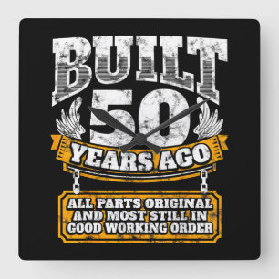 Built 50 Years Ago All Parts Original Still Good Square Wall Clock