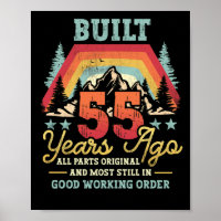 Built 55 Years Ago All Parts Original 55th Birthda
