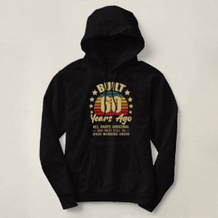 Built 60 Years Ago All Parts Original 60 Birthday Hoodie