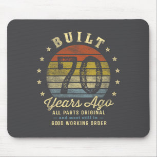 Built 70 Years Ago - All Parts Original 70th Birth Mouse Mat