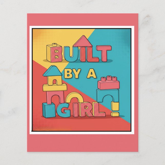 Built by a Girl - Empowering Kids' Design Flyer (Front)