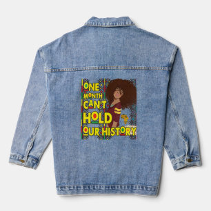 Built By Black History Apparel Melanin Women Ameri Denim Jacket