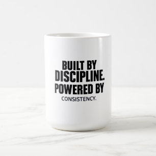 Built by Discipline Fitness Shirt – Gym Motivation Coffee Mug