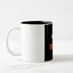 Built By Discipline Powerlifting Gym Motivation Co Two-Tone Coffee Mug