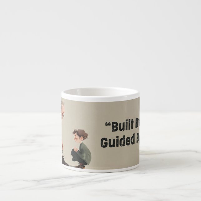 Built By Love. Guided By Dad Espresso Cup (Front)