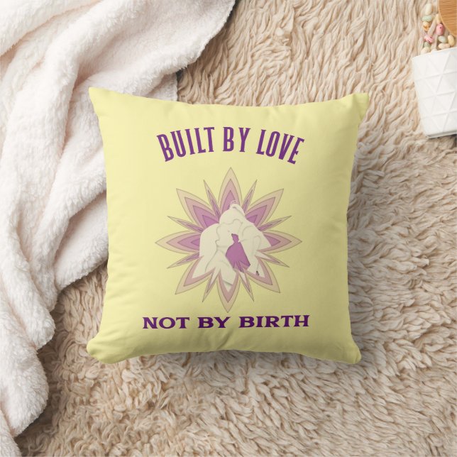 Built By Love Not By Birth Adoptive Mum  Cushion (Blanket)