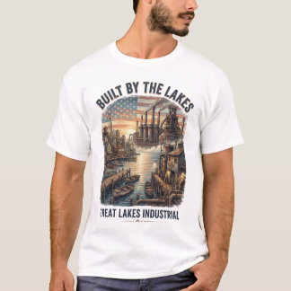 Built By The Lakes Industrial Fishing Midwest. T-Shirt