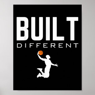 Built Different Basketball Player Quote Game Day M Poster
