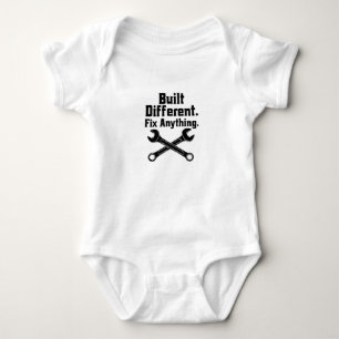 Built Different Fix Anything Mechanic Wrench  Baby Bodysuit