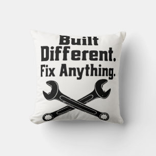 Built Different Fix Anything Mechanic Wrench  Cushion