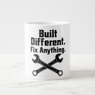 Built Different Fix Anything Mechanic Wrench Large Coffee Mug
