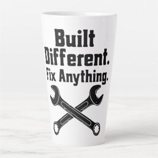 Built Different Fix Anything Mechanic Wrench Latte Mug