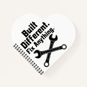 Built Different Fix Anything Mechanic Wrench  Notebook