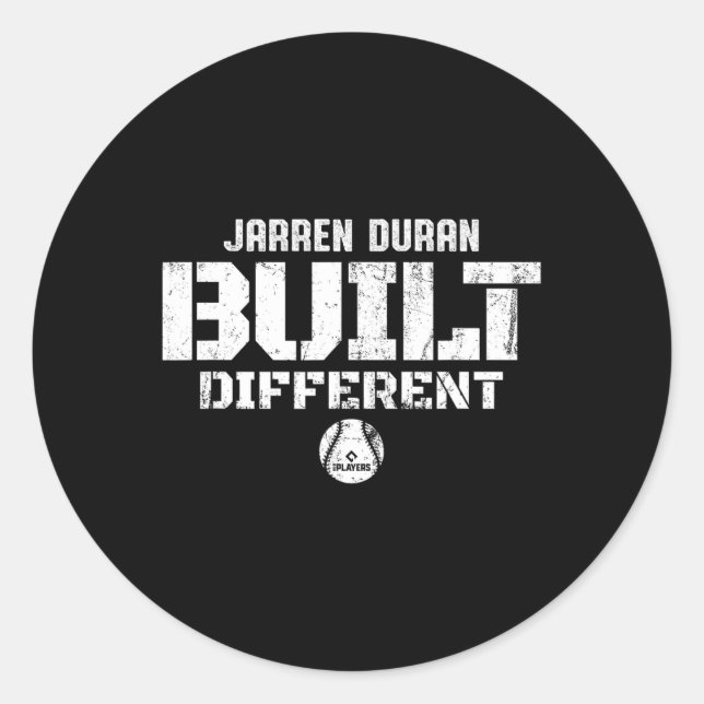 Built Different Jarren Duran Boston Sell Mlbpa  Classic Round Sticker (Front)