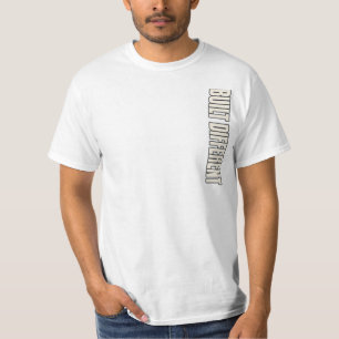 Built Different Men's Streetwear Back Print T-Shirt