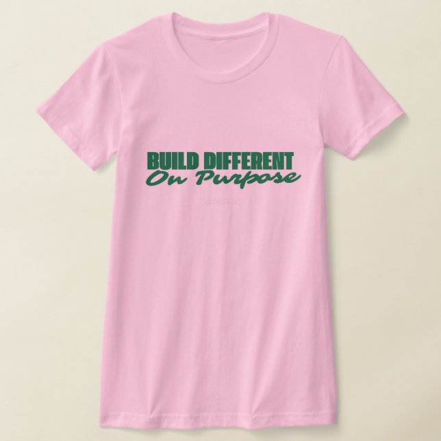Built Different On Purpose Black Appreciation Tee (Laydown)