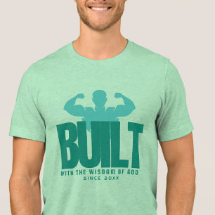 Built - Faith Spiritual Holy Green Graphic Tri-Blend Shirt