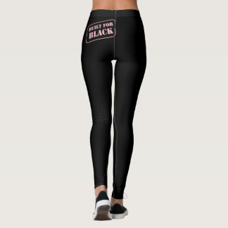 Built for Black Leggings Pink over Black