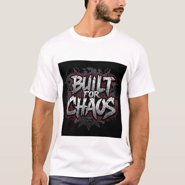 Built for Chaos – Urban Rebel Streetwear Tee (Front)