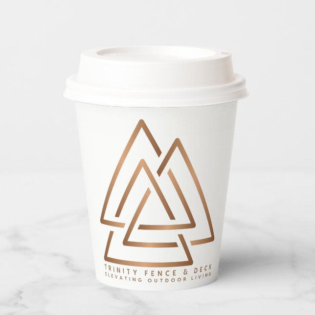 Built for Coffee. Designed for Hustle. Paper Cups (Front)