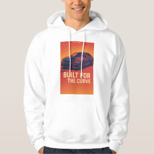 Built for the Curve – Futuristic Sports Car Poster Hoodie