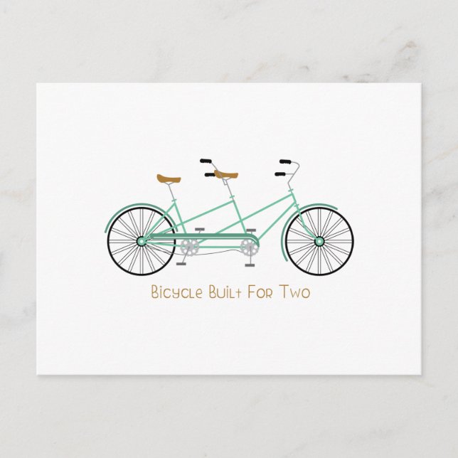 Built For Two Postcard (Front)