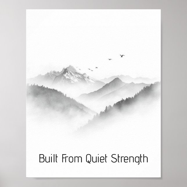 Built From Quiet Strength Poster (Front)