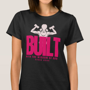Built - God Jesus Christ Prayer Black Graphic T-Shirt