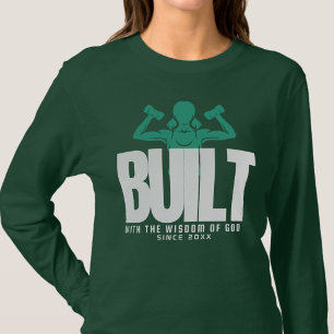 Built - Gratitude Pray Bible Green Graphic T-Shirt