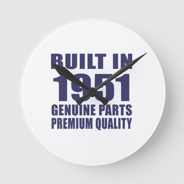 Built in 1951 round clock (Front)